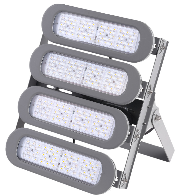 50w에서 200w의 고전력 모듈 버전 LED 경기장 플라드 라이트 스포츠 조명용 130lm/w